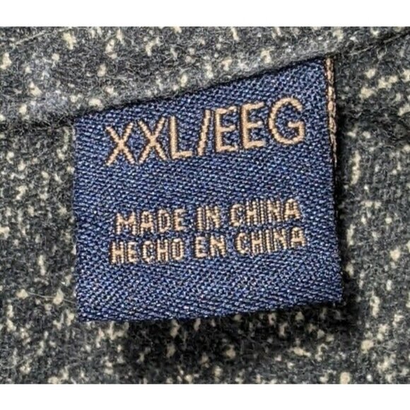 Freedom Foundry Button Front Shirt Green Mens XXL Long Sleeve Heavyweight - Picture 10 of 12